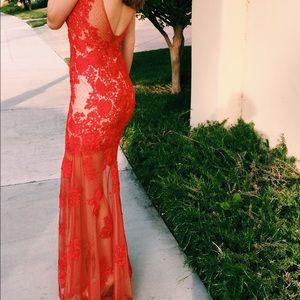 Red One of a kind Prom Dress